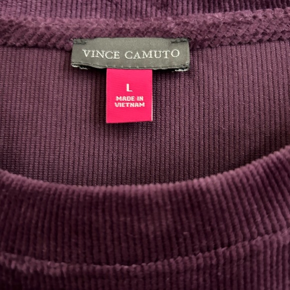 NWT • Vince Camuto Corduroy Top • Size Large - Picture 4 of 4